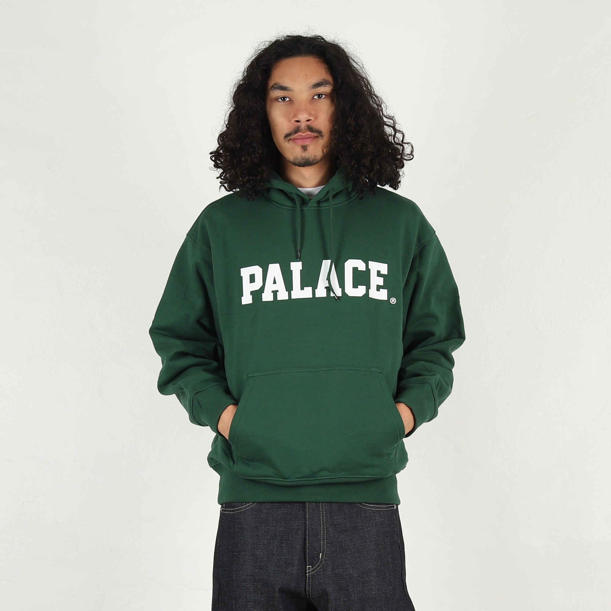 断*離様 Palace Crest Sweat Navy Racey Green Uni Hood - Racey Green – Supply Store