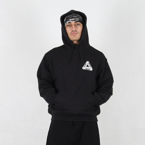 Camo Tri-Ferg Hood Black