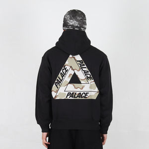 Camo Tri-Ferg Hood Black