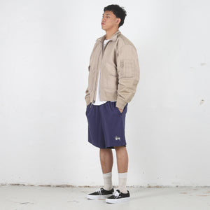 Mock Neck Flight Bomber - Khaki