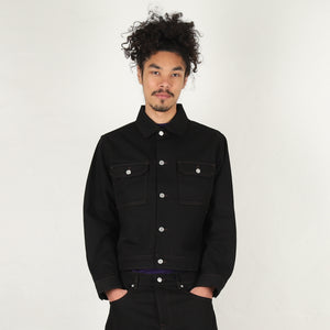 Trucker Denim - Raw Black Contrast Stitch