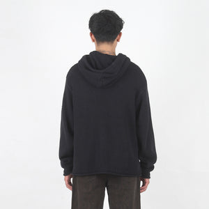 Beach Hooded Sweater - Black