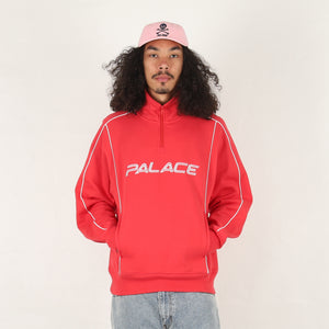 Piped 1/4 Zip - Racey Red