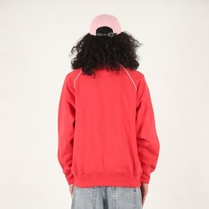 Piped 1/4 Zip - Racey Red