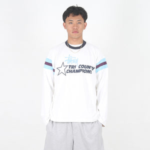 Ls Ringer Tee - White