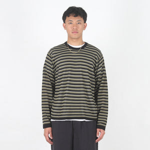 Lightweight Stripe Sweater - Black