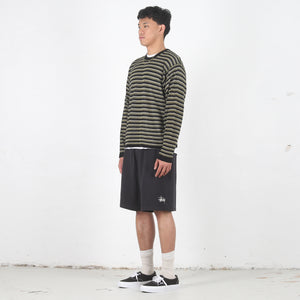 Lightweight Stripe Sweater - Black