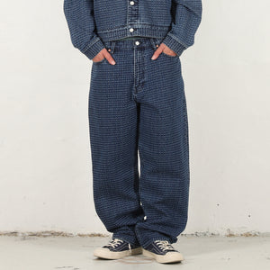 P90 Baggy Stitch Jean - Mid Indigo
