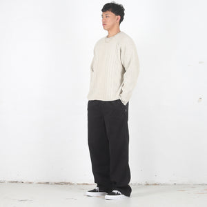 Merino Roll Neck Sweater - Natural