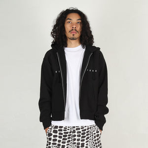 S Box Zip Hood - Black