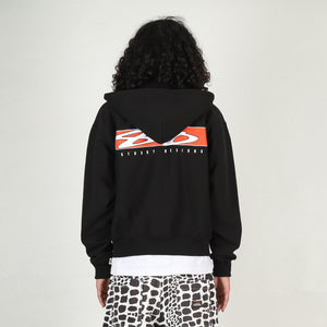 S Box Zip Hood - Black