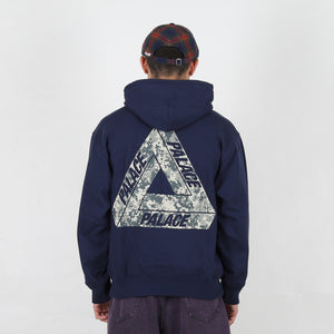 Camo Tri-Ferg Hood Navy