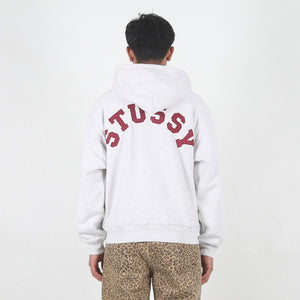 Double Faced Zip Hood - Ash Heather