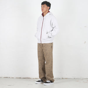 Double Faced Zip Hood - Ash Heather