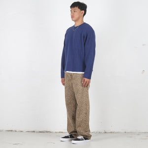 Merino Roll Neck Sweater - Blue