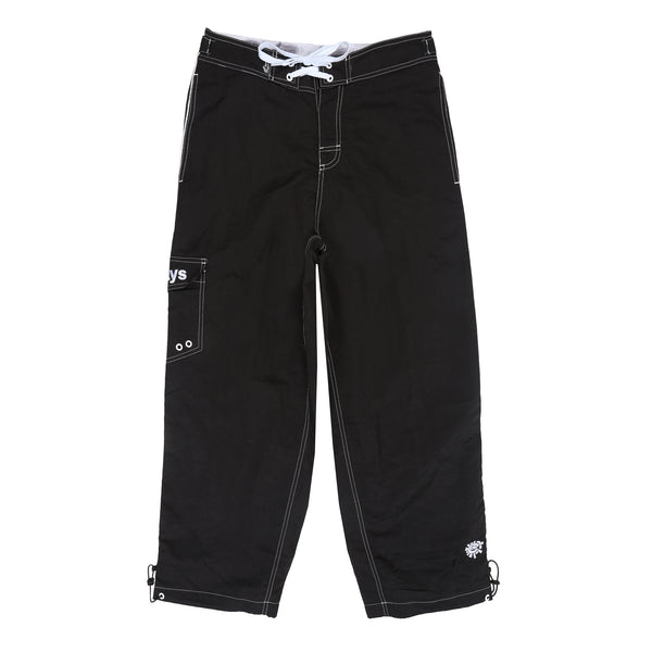 Piping Long Boardies - Black