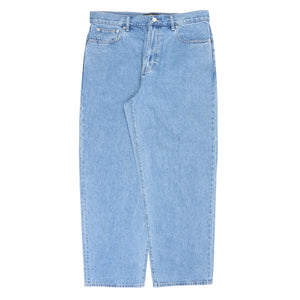 P90 BAGGY SCRIPT JEAN - DISTRESSED LIGHT STONE WASH