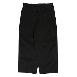 SF Twill Wide Trousers - Black