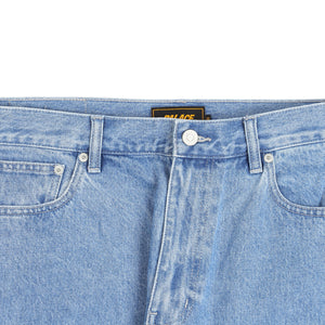 P90 BAGGY SCRIPT JEAN - DISTRESSED LIGHT STONE WASH