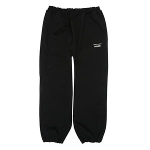 Cotton Terry Cloth Pant - Black