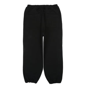 Cotton Terry Cloth Pant - Black