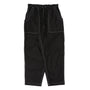 Cotton Satin Garment Treated Pants - Black
