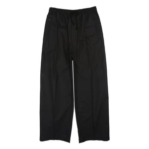 Cotton Twill Brushed Pant - Black