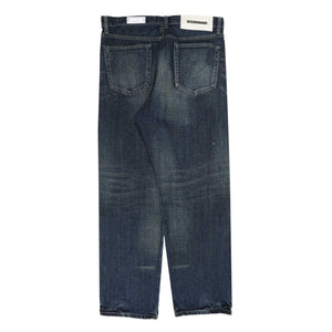 Washed Denim DP Basic Pants - Indigo