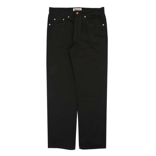 Slim Jean Denim - Raw Black Contrast Stitch