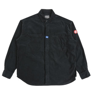 Overdye Cord Design Big Shirt - Charcoal