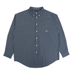 Kennedy's Plaid LS Shirt - Navy