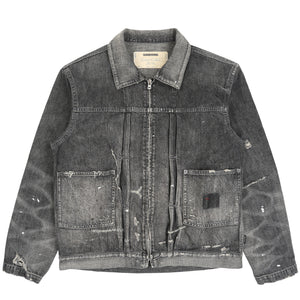 Savage LW Denim Zip Jacket - Black