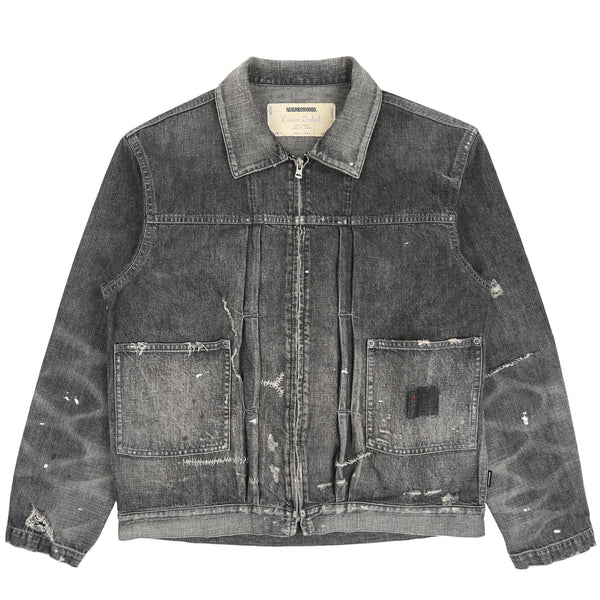 SAVAGE DENIM LINED JACKET BLACK Mサイズ Savage LW Denim Zip Jacket - Black – Supply Store