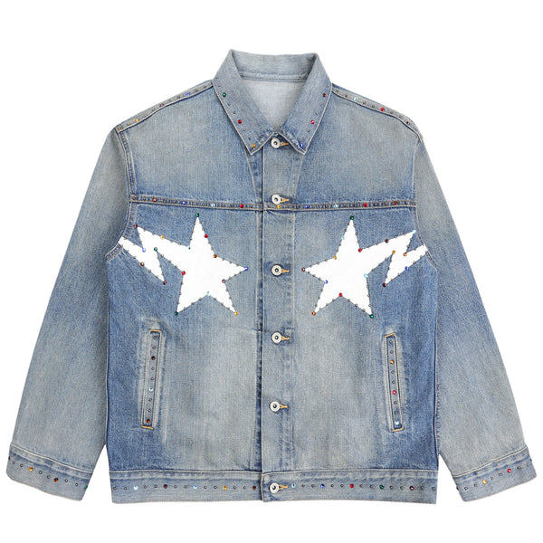 Color Stone Denim Jacket - Indigo