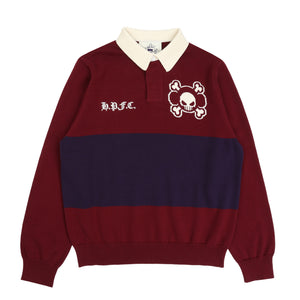Game Over Knit Polo - Red/Purple