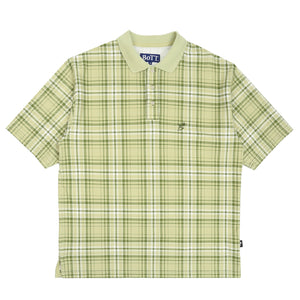 Plaid S/S Polo Shirt - Green