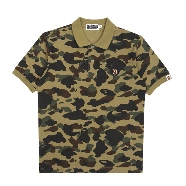 1st Camo One Point Polo Shirt - Green