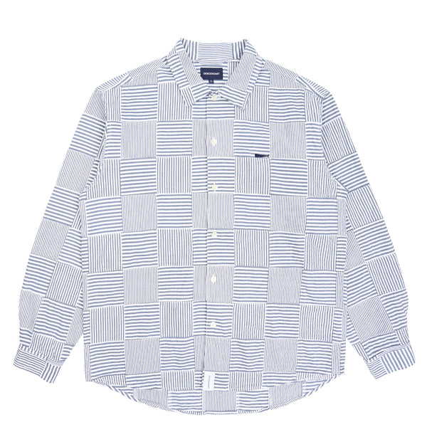 Milpitas Patchwork LS Shirt - Navy – Supply Store