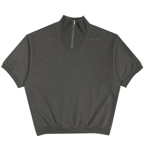 PE Jersey SS Half Zip - Charcoal