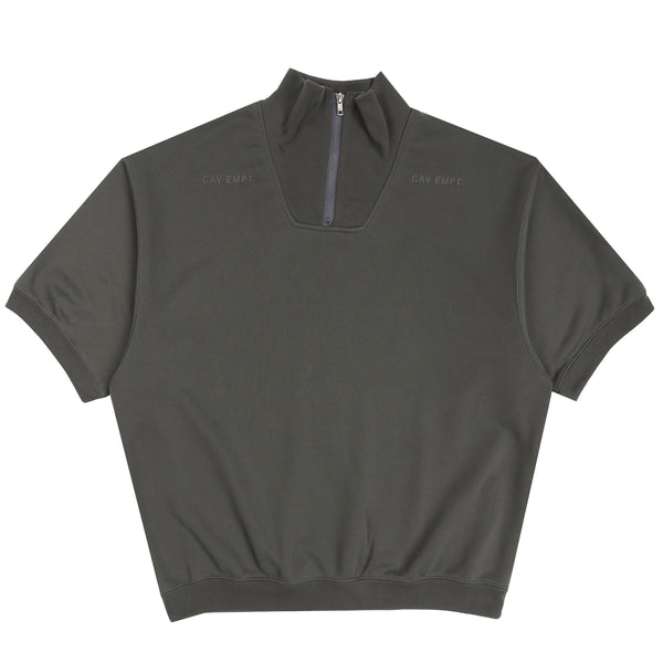PE Jersey SS Half Zip - Charcoal