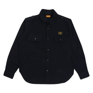 Twill Epaulette Shirt - Navy