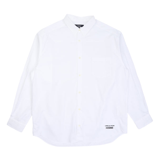 Cotton Broad L/S Shirt - White