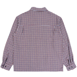 Zip-Up Flannel Shirt - Slate Blue