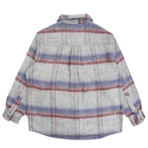 Oversized Flannel - Blue Plaid