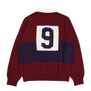 Game Over Knit Polo - Red/Purple
