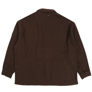 Welt Pockets Zip Shirt Jacket - Charcoal