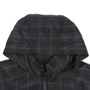 Polyester Ramie Check Jacket - Navy
