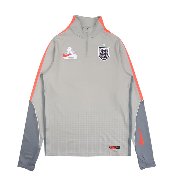 Nike x England x Palace Strike Drill Top - Pewter Grey