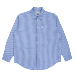 L/S Keene Shirt-Keene Stripe, Curacao
