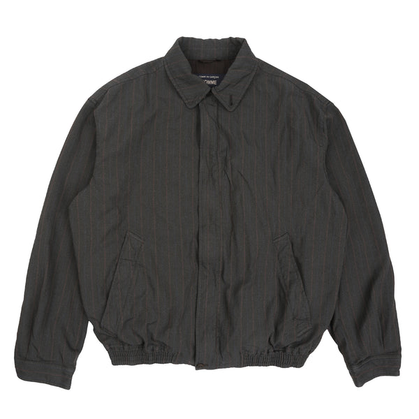 Herringbone Stripe Jacket - Brown